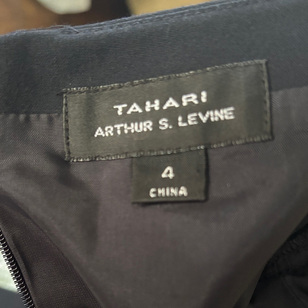 Tahari Classic Black Midi Dress - Picture 5 of 7